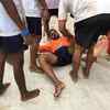 An injured 'Govinda' as the Dahi Handi celebrations continue (TOI photo)