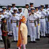 ​ PM Narendra Modi inspects a guard of honour