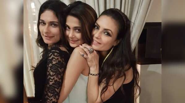 When onscreen enemies Jennifer Winget, Aneri Vajani and Kushal Tandon partied together with Beyhad's cast