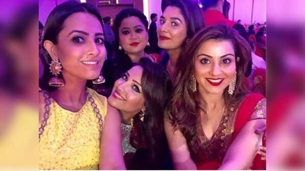 Anita Hassanandani, Bharti Singh, Adaa Khan attend Puja Banerjee, Kunal Verma's lavish engagement party