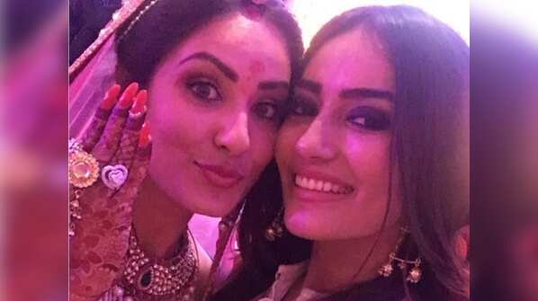 Anita Hassanandani, Bharti Singh, Adaa Khan attend Puja Banerjee, Kunal Verma's lavish engagement party