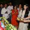 Conducting an aarti for Lord Ganesha