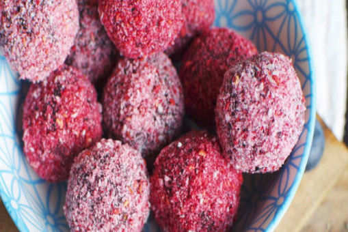 Raspberry Coconut Balls