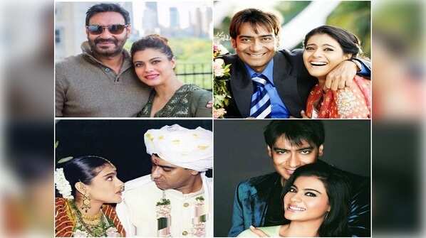 Candid pictures of Kajol and Ajay Devgn