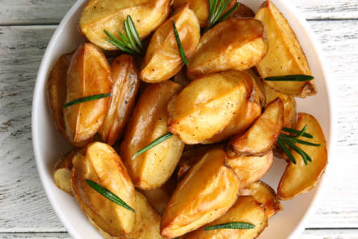 Baked Sweet Potato with Ginger and Honey