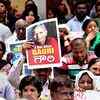 People with posters and placards during a protest against the killing of journalist Gauri Lankesh. (Photo: PTI)