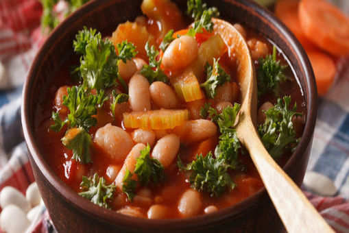 Spicy Salsa and Bean soup