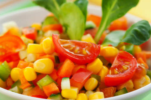 Lettuce Corn and Tomato Salad