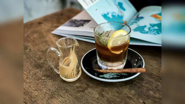 Coffee with lemon shot