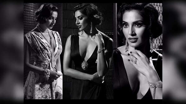 Bipasha Basu goes vintage for monochrome photo shoot
