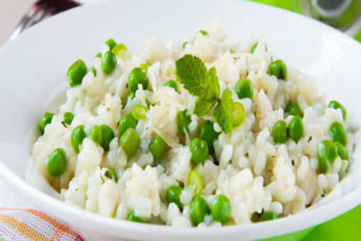 Minty Pea and Leek Risotto
