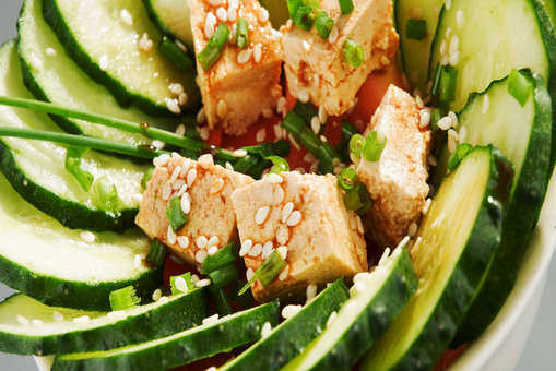 Tofu Cucumber Salad