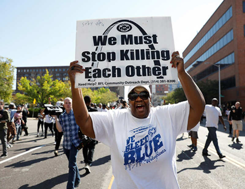 Protest turns violent in St. Louis