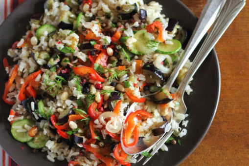 Brown Rice Vegetable Salad