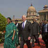 Defence minister N Sitharaman with US defence secretary James Mattis