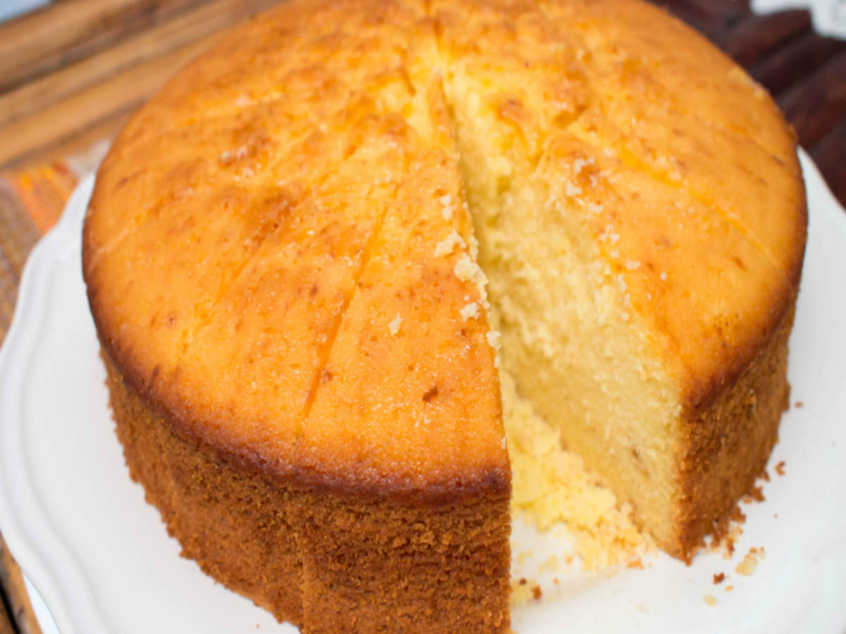 Eggless Sponge Cake Recipe: How to make Eggless Sponge Cake Recipe ...