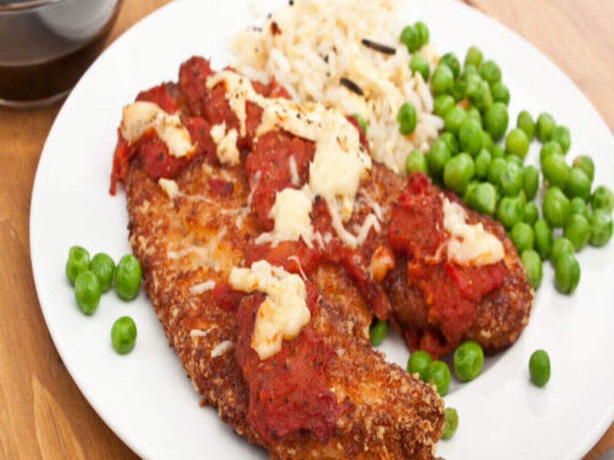 Parmesan Chicken with Lemon Rice Recipe