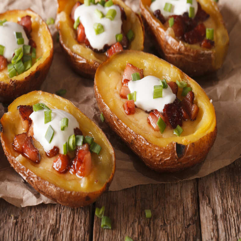 Potato Skins Recipe How To Make Potato Skins Recipe Homemade Potato Skins Recipe