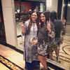 Esha Deol poses for a picture with her mother-in-law while out on a dinner date