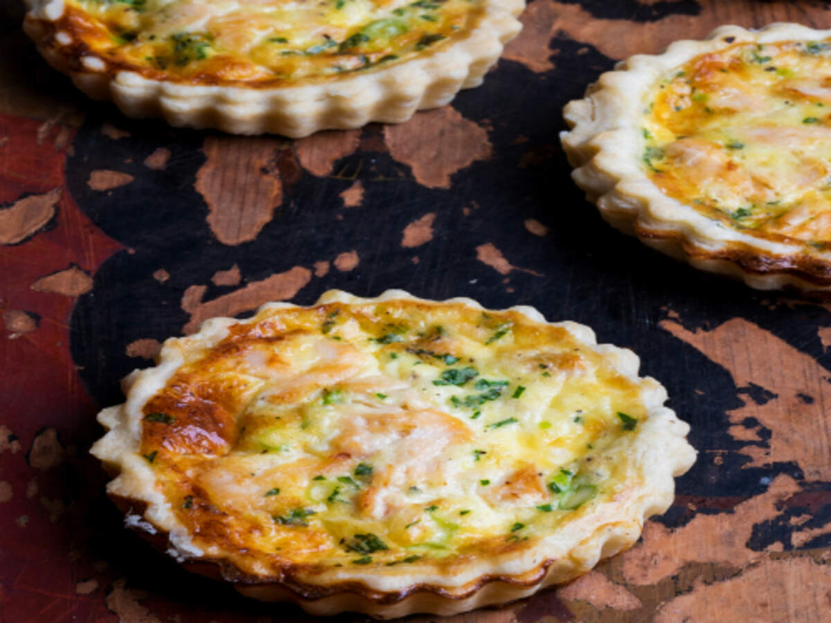 Small scale Salmon Quiches Recipe