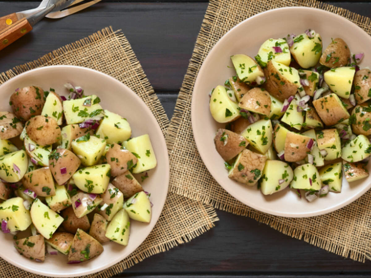 Potatoes with Herb Vinaigrette Recipe: How to Make Potatoes with Herb Vinaigrette Recipe | Homemade Potatoes with Herb Vinaigrette Recipe - Times Food