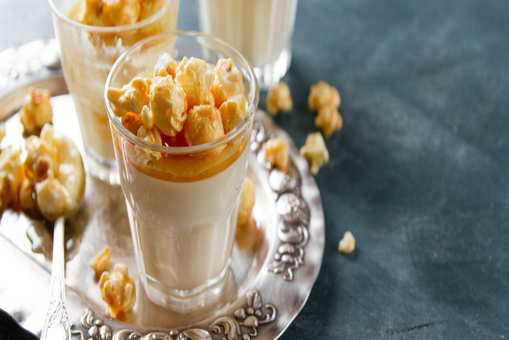 Salted Caramel Popcorn Pudding