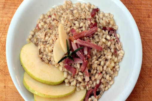 Apple with Bacon and Barley