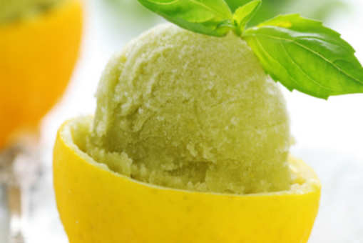 Basil Lime Sorbet