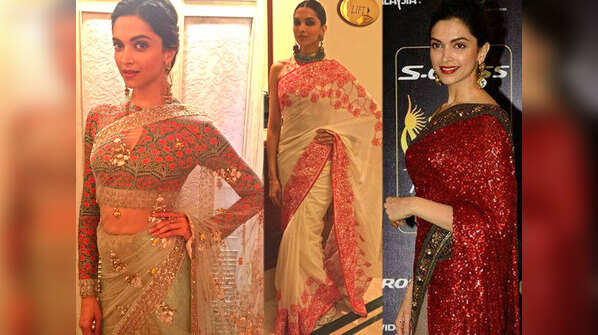 Deepika Padukone Photos: When she sizzled in a saree