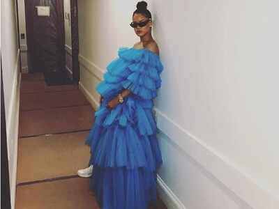 sachin and babi light blue dress Buy Rihanna Dress 2021 For Sale Online, Rihanna Red Carpet Dresses for Less