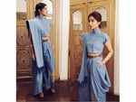 The denim saree