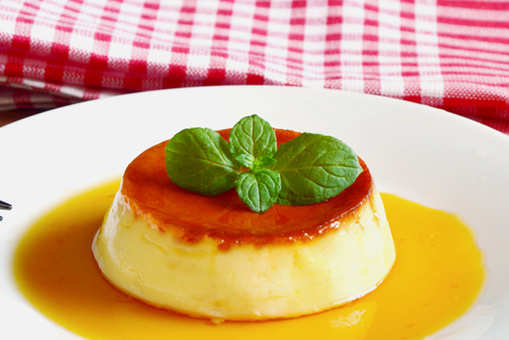 Cream Cheese and Rose Flan