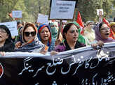 Kashmiri women protest against braid chopping