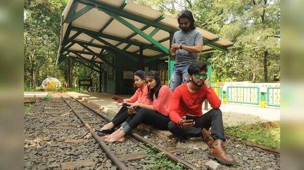 Youngsters wait in vain for their favourite mini train