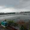 Okkiam Maduvu almost full with rainwater as rains continue to lash Chennai.