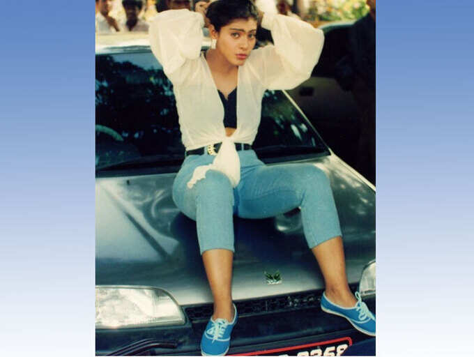 Throwback pic: When Kajol posed with her first car