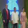 US President Donald Trump arrives for the opening ceremony of 31st ASEAN Summit in Manila, Philippines