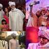 Pics: Amitabh Bachchan attends a wedding with Aishwarya, Abhishek, Aaradhya and Shweta in tow