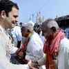 Rahul Gandhi meeting with the supporters