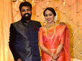 RJ Shaan and actress Parvathy Menon’s starry wedding reception