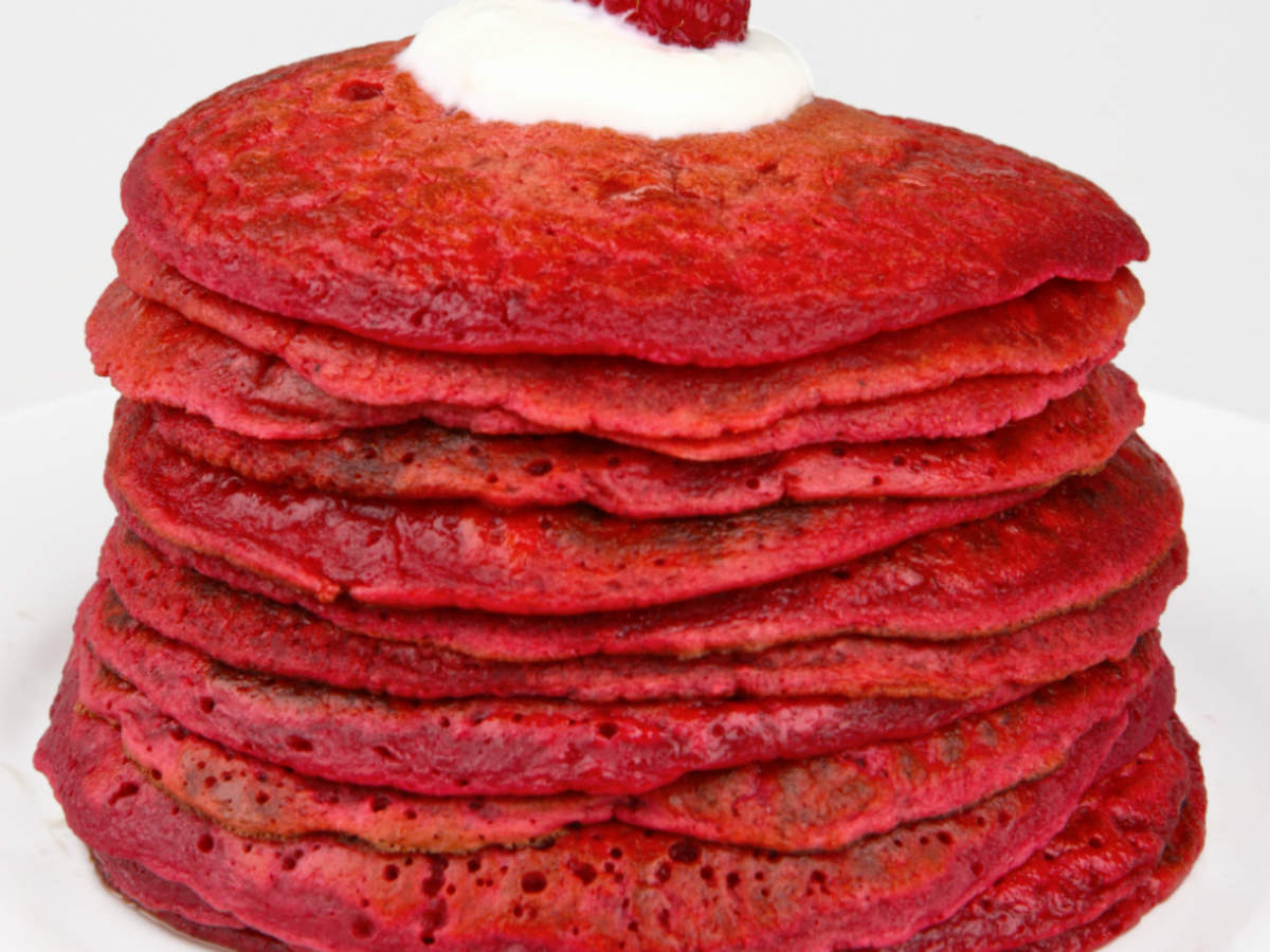 Beetroot Pancakes Recipe: How to Make Beetroot Pancakes Recipe | Homemade Beetroot  Pancakes Recipe