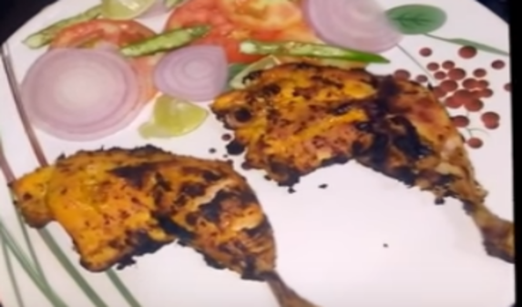 Tandoori Chicken prepared in Microwave – My Food World