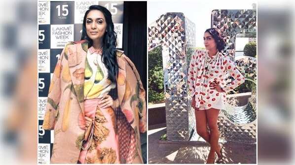 Shveta looks colourful in this one