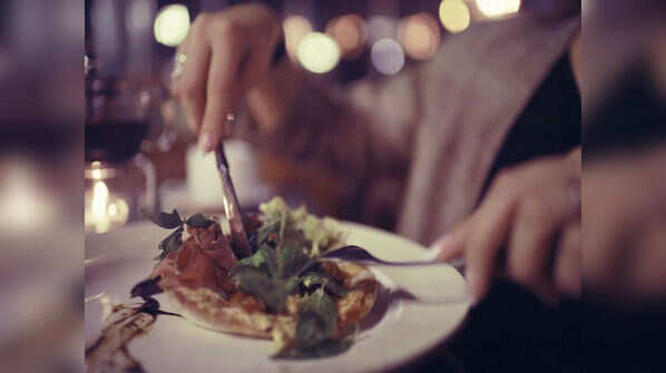 Eating in dark light