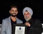 Virat Kohli honoured for completing 50 international hundreds