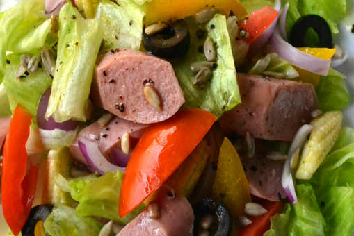 Mutton Sausage Salad