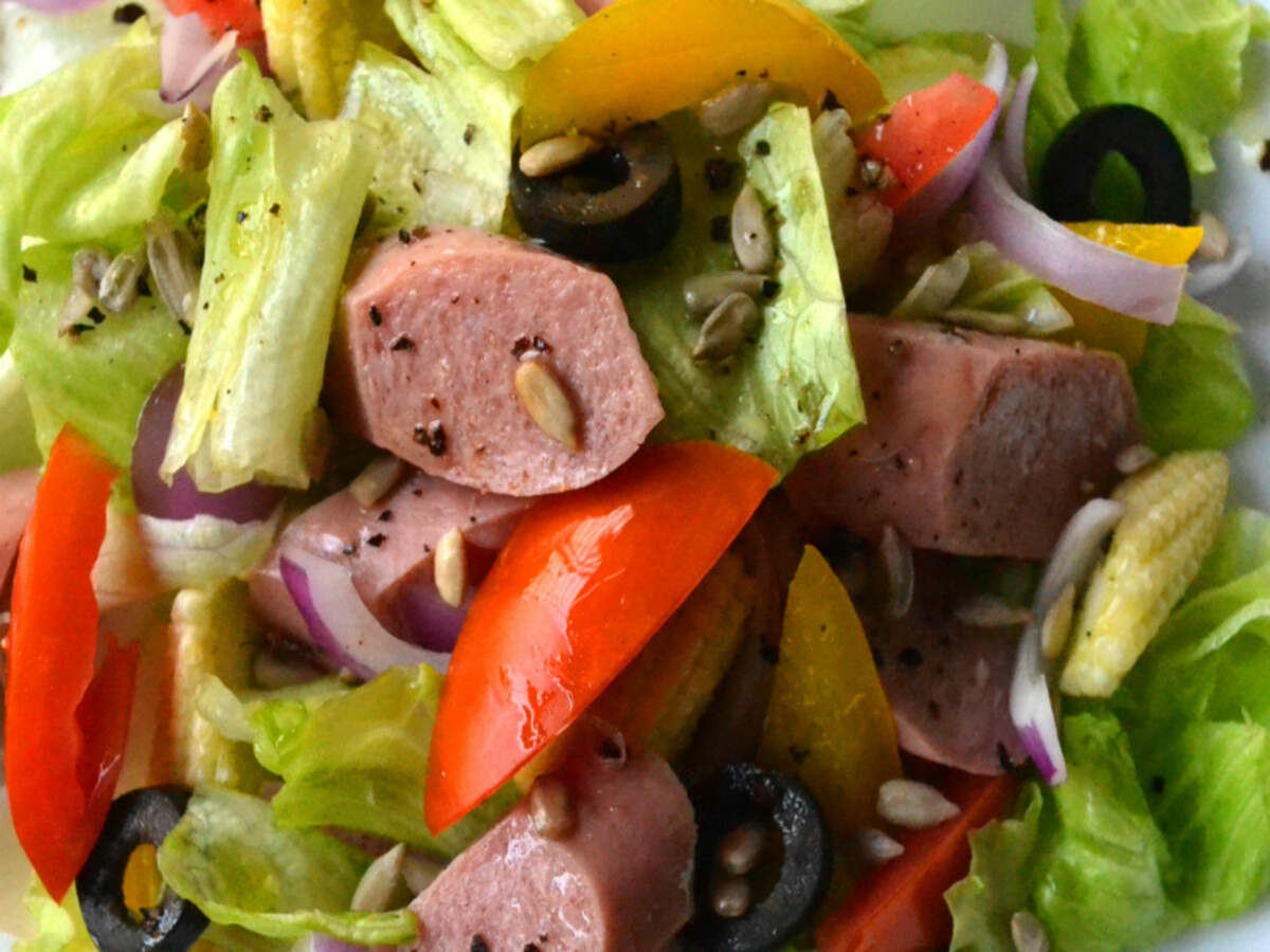 Mutton Sausage Salad Recipe