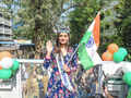 Miss World 2017 Manushi Chhillar's homecoming parade in Mumbai