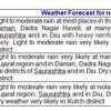 In association with cyclonic storm 'OCKHI', Gujarat State is very likely to experience a wet spell during next 4 days. The day wise forecast and warnings for the state are given below