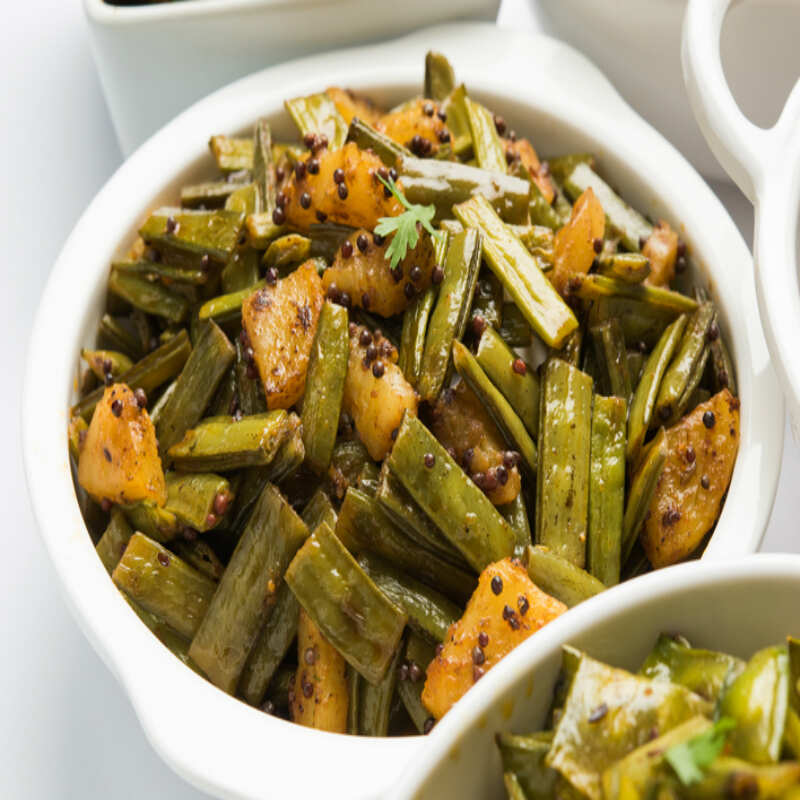 Bhindi Batata Nu Shaak Recipe